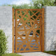 Vidaxxl Tor mit Beleuchtung Design 100x125 cm wetterfester Stahl