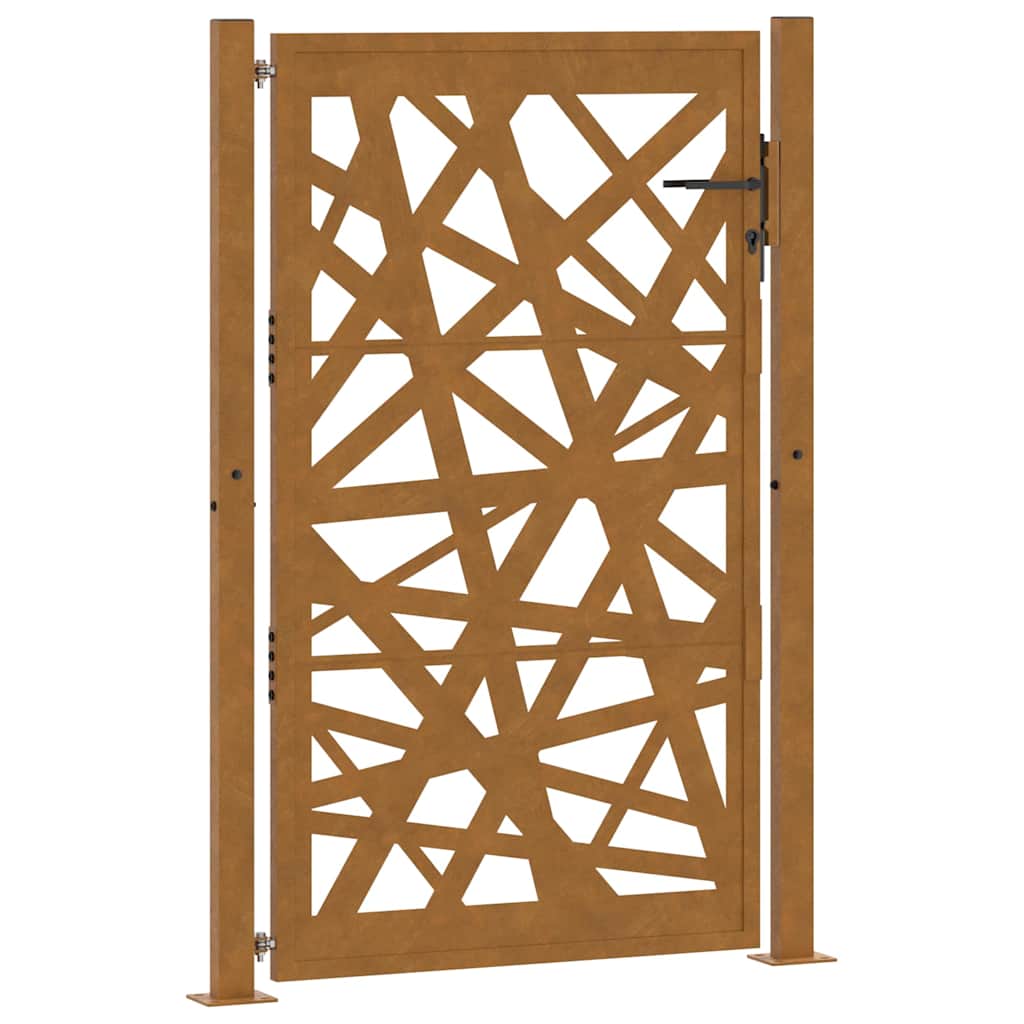 Vidaxxl Tor mit Beleuchtung Design 100x150 cm wetterfester Stahl