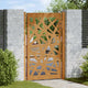 Vidaxxl Tor mit Beleuchtung Design 100x150 cm wetterfester Stahl