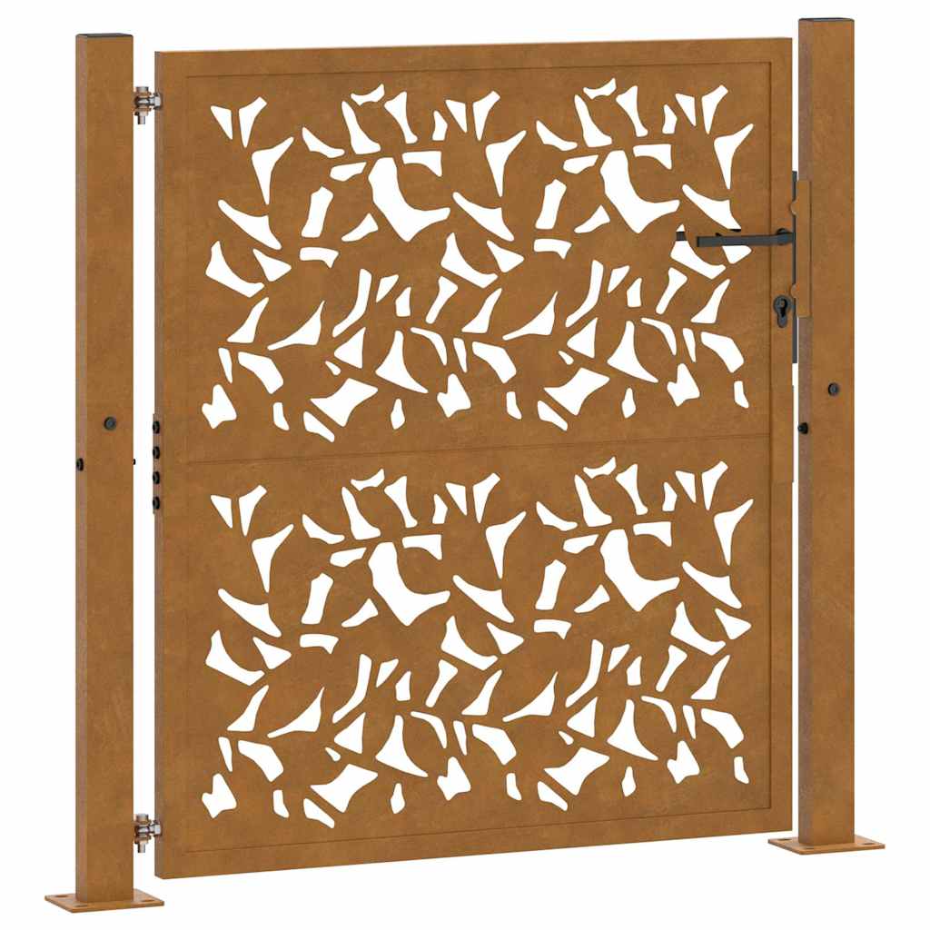 Vidaxxl Tor mit Flügeldesign 100x100 cm wetterfester Stahl