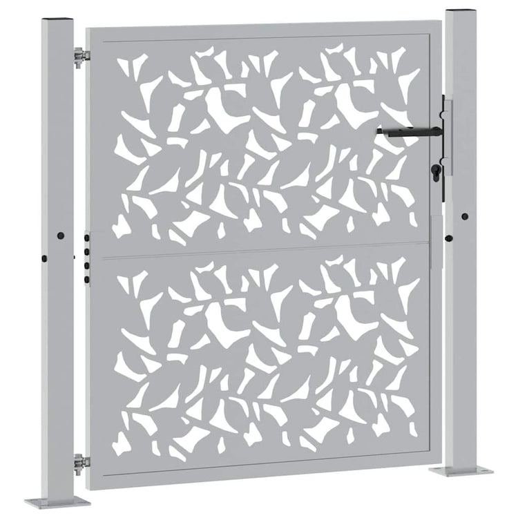 Vidaxxl Tor mit Flügeldesign 100x100 cm wetterfester Stahl