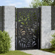 Vidaxxl Tor mit Wellendesign 100x150 cm Stahl schwarz