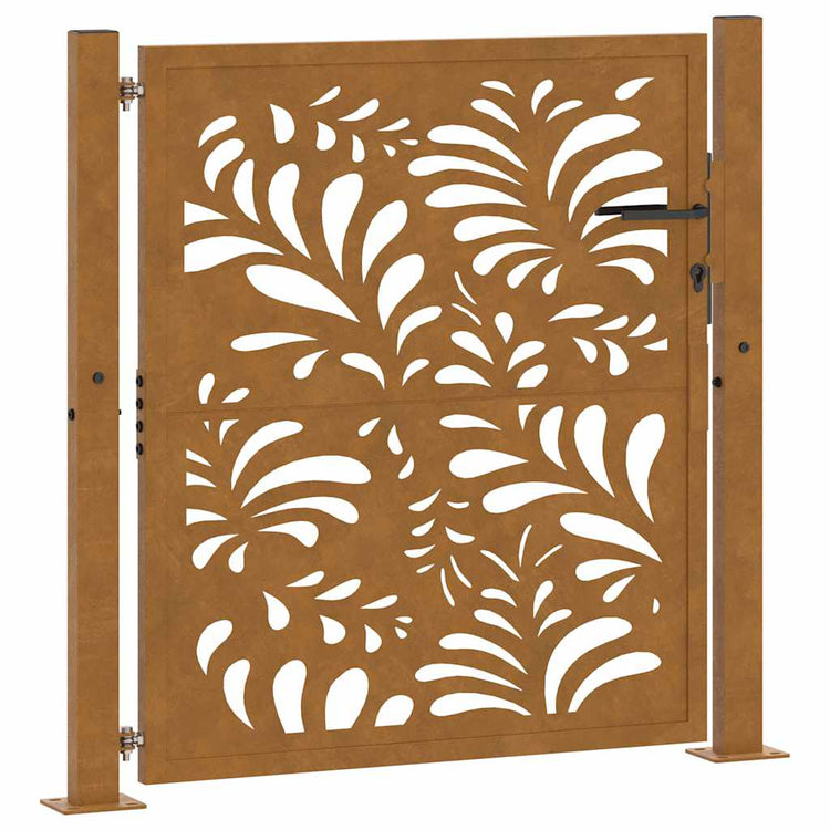 Vidaxxl Tor mit Wellendesign 100x100 cm wetterfester Stahl