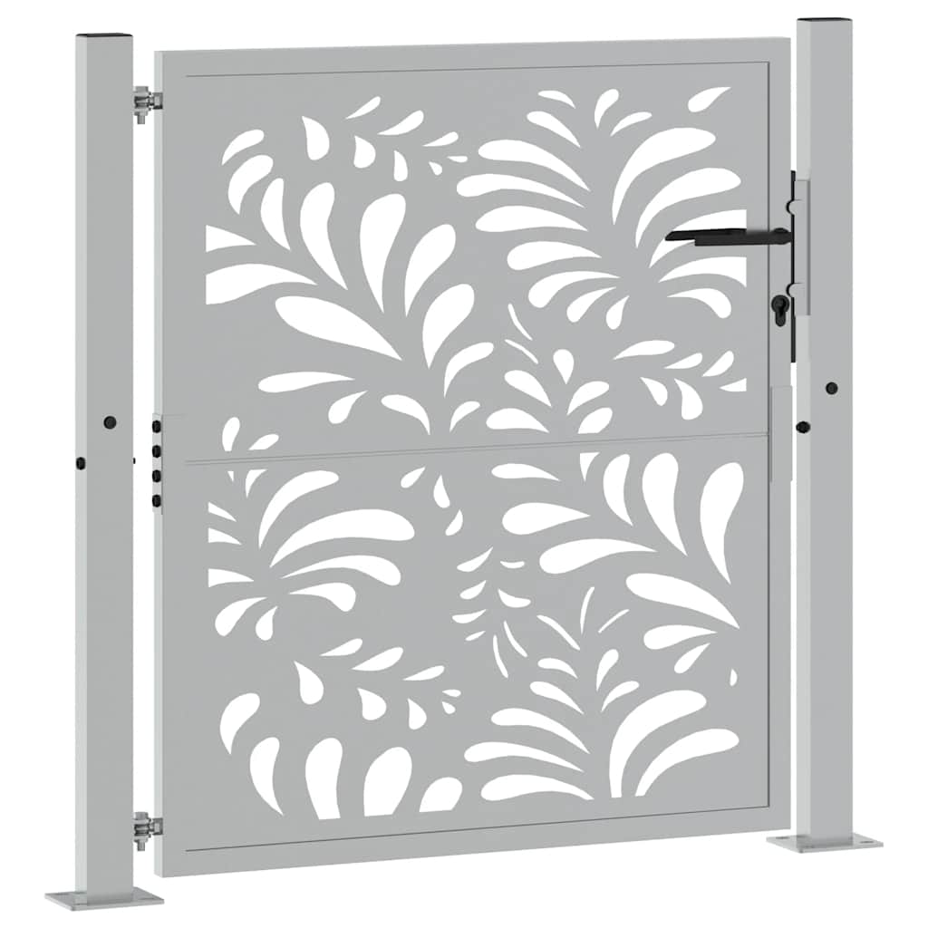 Vidaxxl Tor mit Wellendesign 100x100 cm wetterfester Stahl