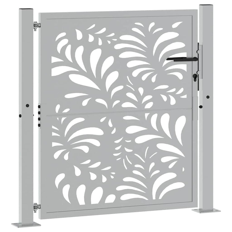 Vidaxxl Tor mit Wellendesign 100x100 cm wetterfester Stahl
