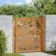 Vidaxxl Tor mit Wellendesign 100x100 cm wetterfester Stahl