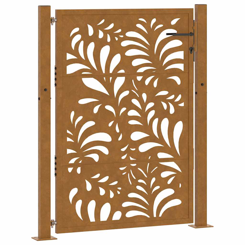 Vidaxxl Tor mit Wellendesign 100x125 cm wetterfester Stahl