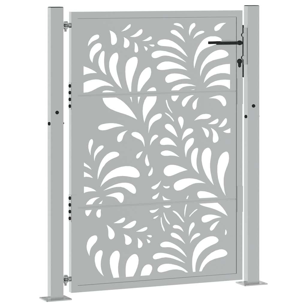 Vidaxxl Tor mit Wellendesign 100x125 cm wetterfester Stahl