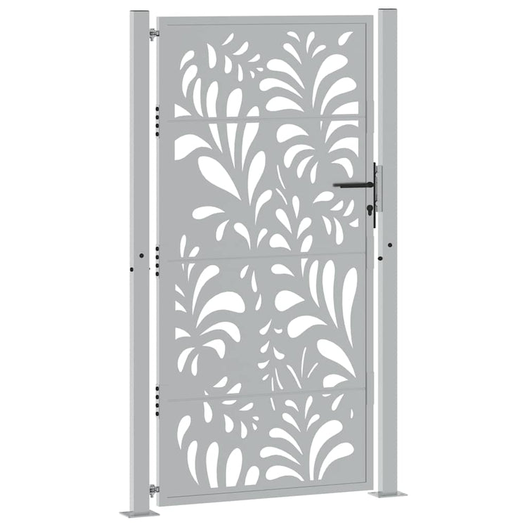 Vidaxxl Tor mit Wellendesign 100x175 cm wetterfester Stahl