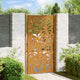 Vidaxxl Tor mit Wellendesign 100x175 cm wetterfester Stahl