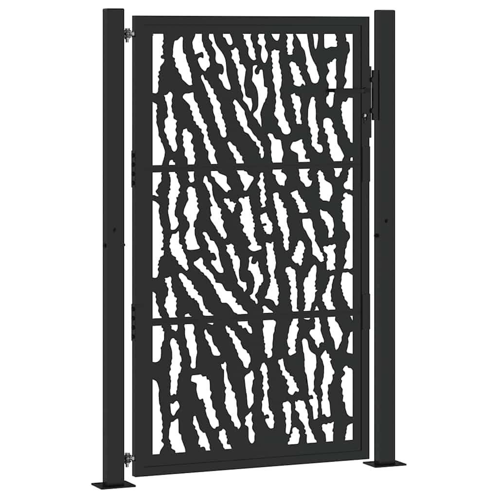 Vidaxx Tor mit Schienendesign 100x150 cm Stahl schwarz