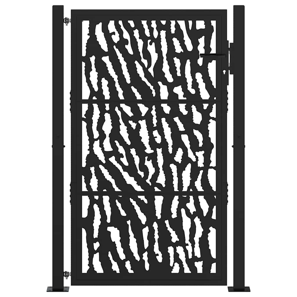 Vidaxx Tor mit Schienendesign 100x150 cm Stahl schwarz