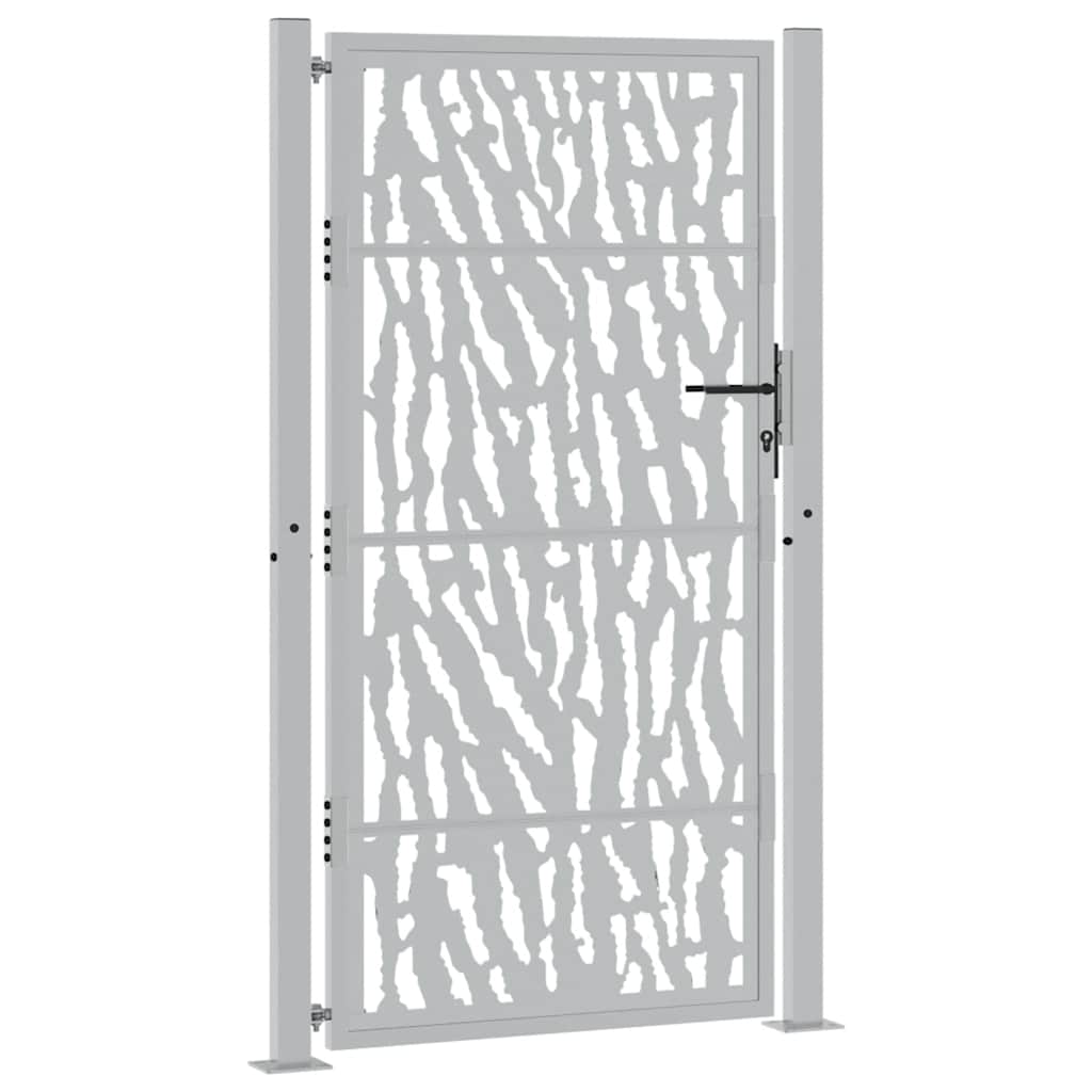 Vidaxx Tor mit Schienendesign 100x175 cm wetterfester Stahl