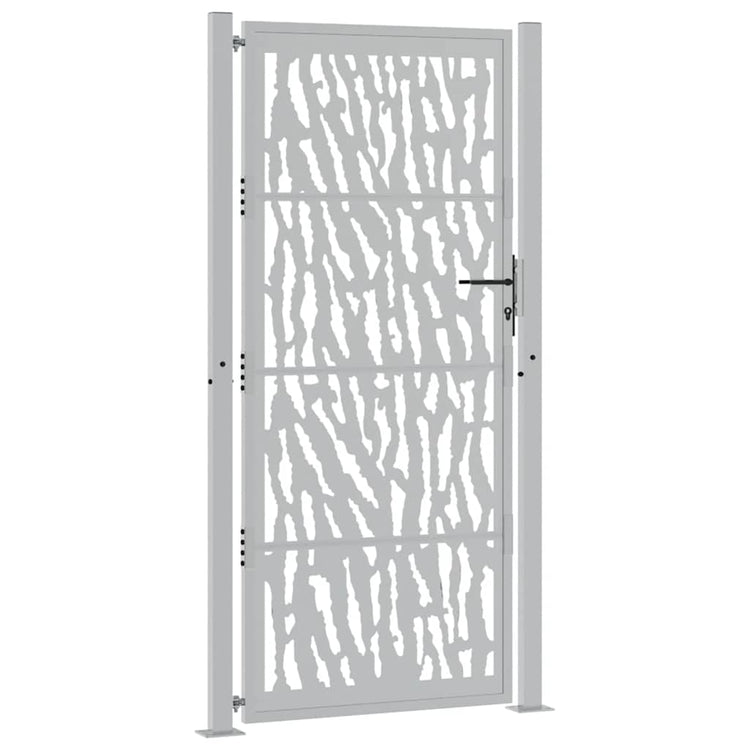 Vidaxxl-Tor mit Schienendesign 100x200 cm aus wetterfestem Stahl