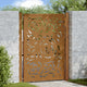 Vidaxxl Tor mit Flammendesign 100x125 cm wetterfester Stahl