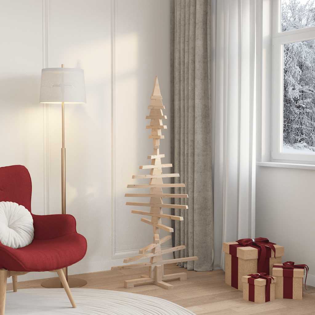 Vidaxx Holz-Weihnachtsbaum zur Dekoration 150 cm aus massivem Kiefernholz