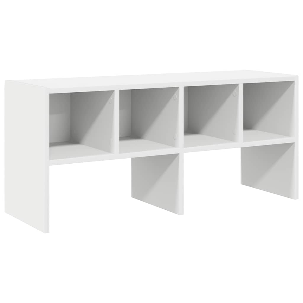 VIDAXL -Schuhregal stapelbar 89.5x30x40 cm Weiß