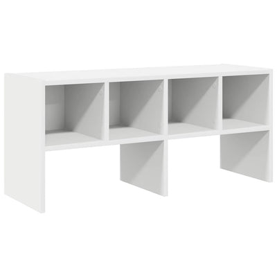 VIDAXL -Schuhregal stapelbar 89.5x30x40 cm Weiß