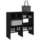 VIDAXL -Schuhregale 2 ST Stapelbar 89,5x30x40 cm schwarzer Eichefarbe