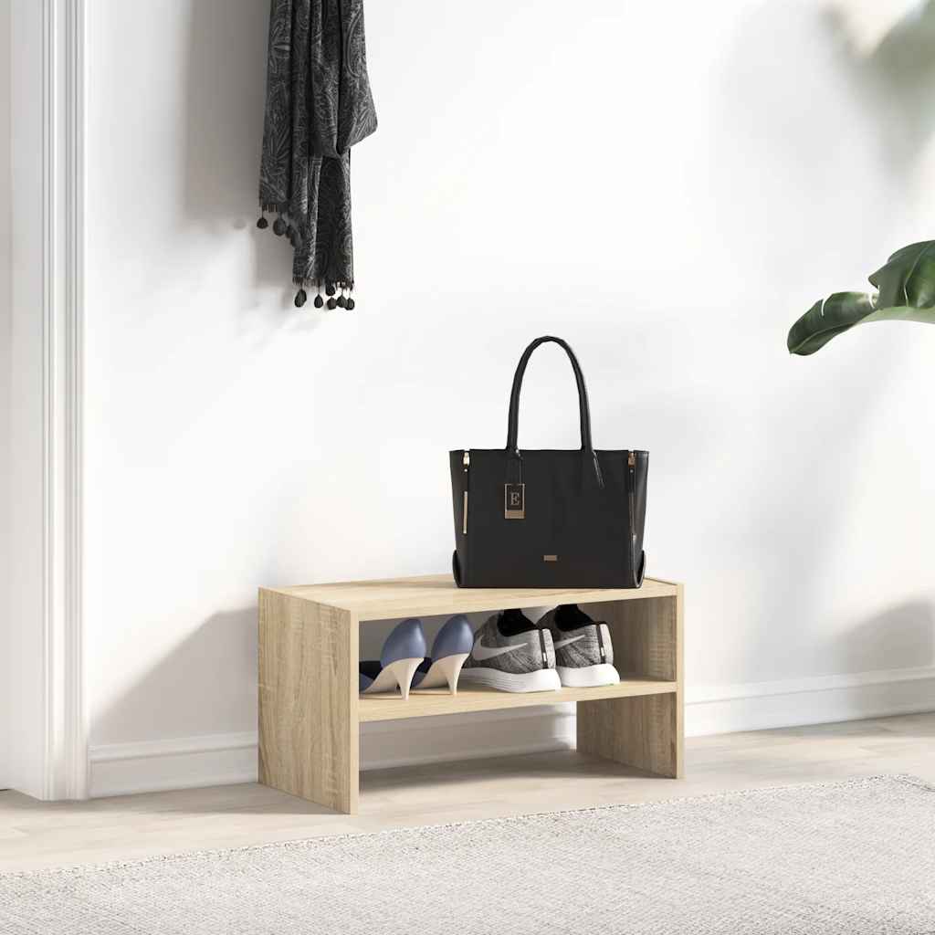 VIDAXL Schuhregal Stapelbar 60x30x30,5 cm Sonoma Eichefarbe