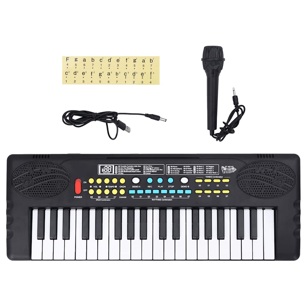 Vidaxl Piano Electric Tastatur mit 37 Tasten und Mikrofon