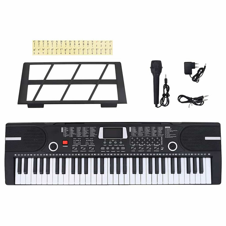 Vidaxl 61 Tasten Klavier Elektrische Tastatur mit Musikstandard