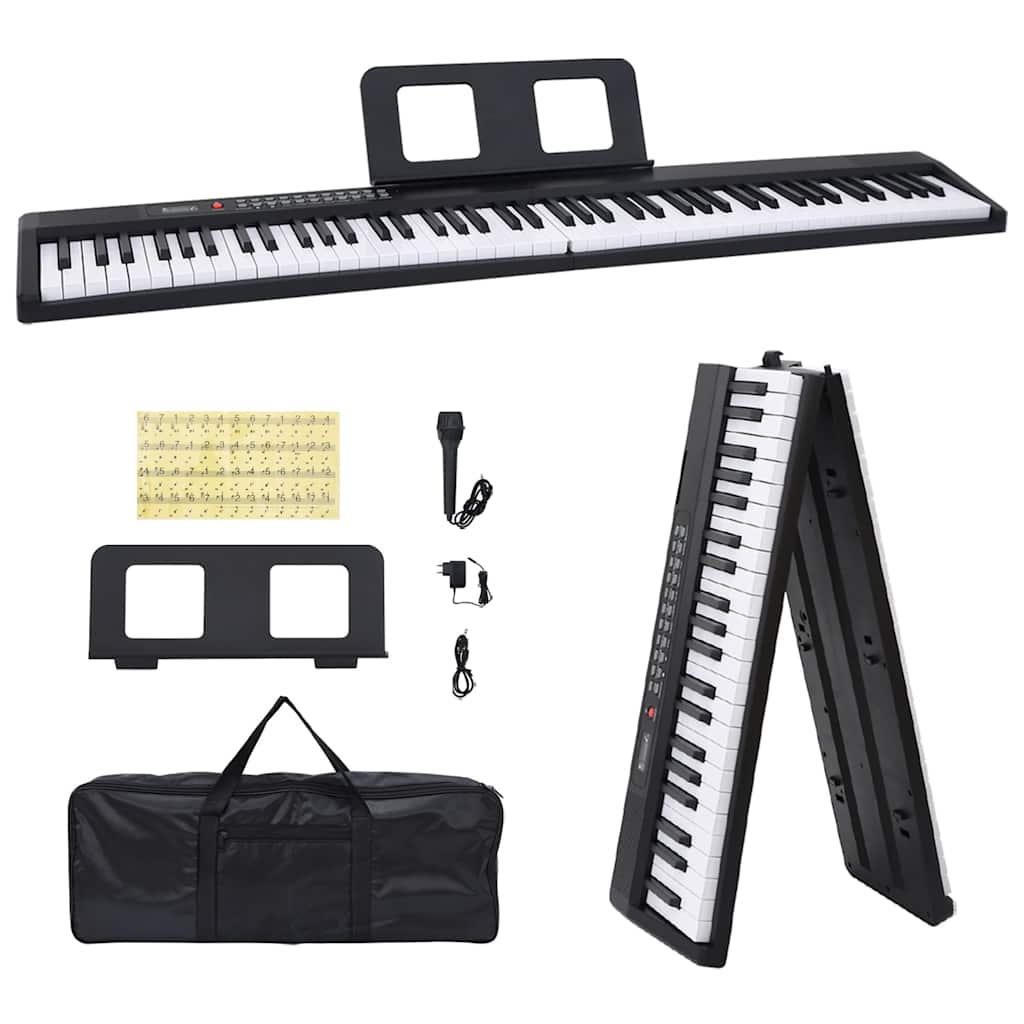 Vidaxl 88 Tasten Klavier Elektrische Tastatur mit Musikstandard