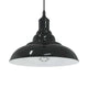 Vidaxx Hängelampe höhenverstellbar E27 ø31 cm Metall glänzend schwarz