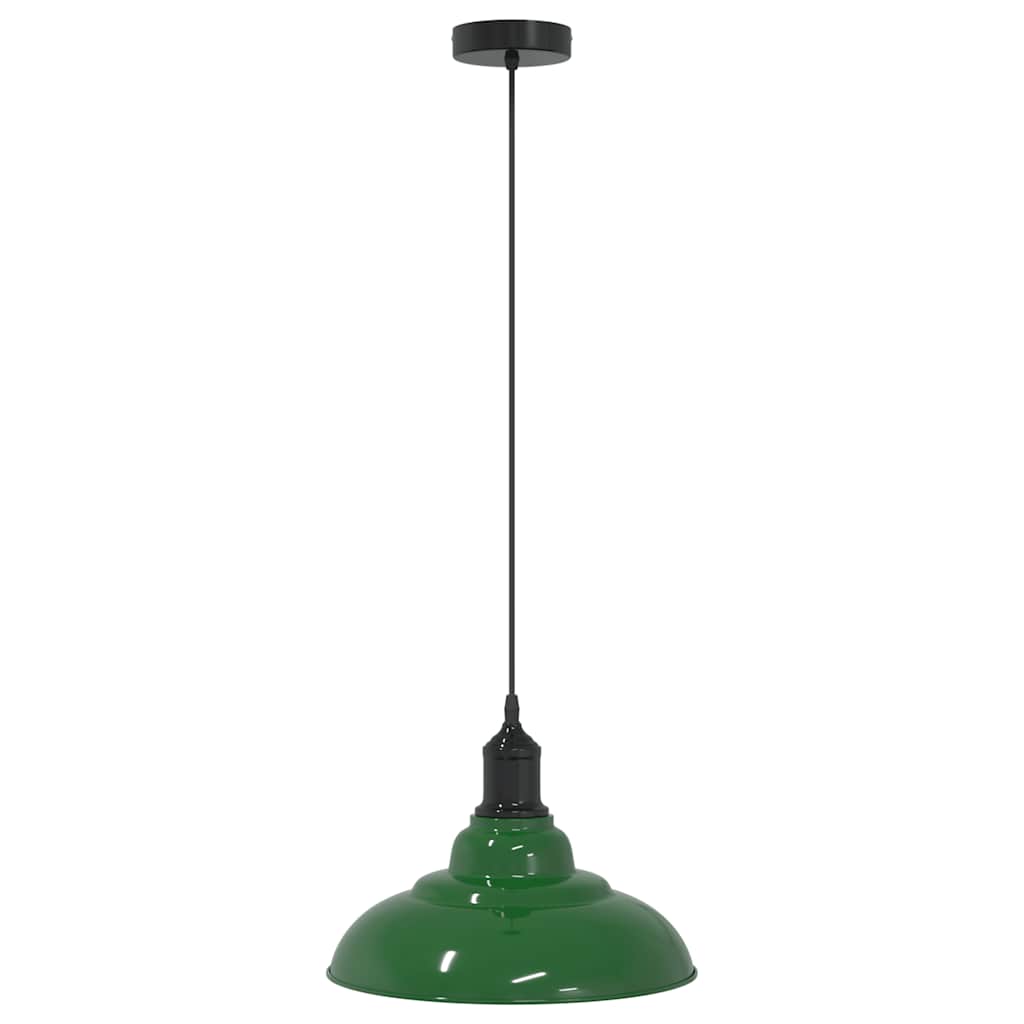 Vidaxx Hängelampe höhenverstellbar E27 ø31 cm Metall glänzend grün