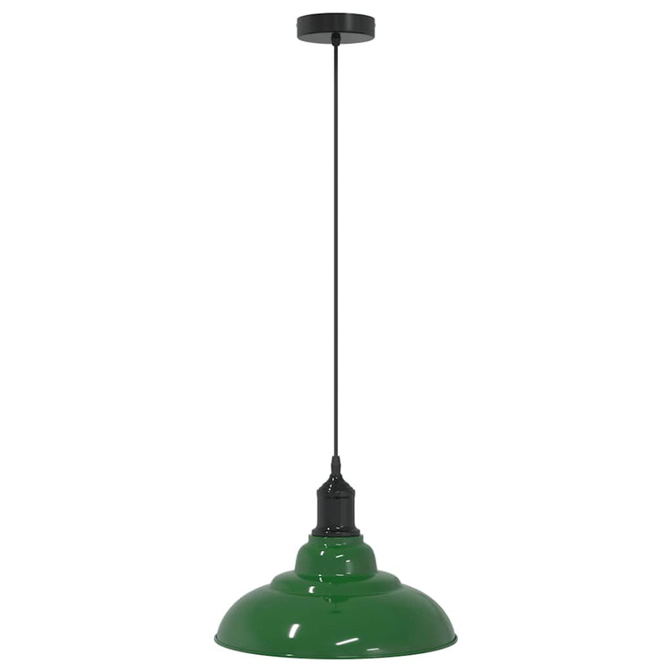 Vidaxx Hängelampe höhenverstellbar E27 ø31 cm Metall glänzend grün
