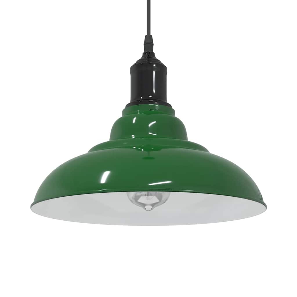Vidaxx Hängelampe höhenverstellbar E27 ø31 cm Metall glänzend grün