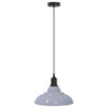 Vidaxx Hängelampe höhenverstellbar E27 ø31 cm Metall glänzend grau