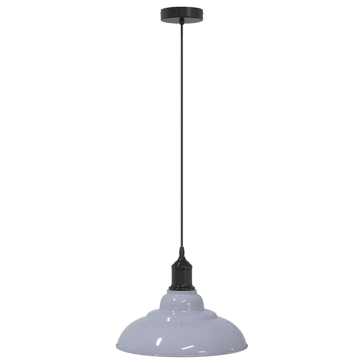 Vidaxx Hängelampe höhenverstellbar E27 ø31 cm Metall glänzend grau