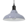 Vidaxx Hängelampe höhenverstellbar E27 ø31 cm Metall glänzend grau