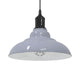 Vidaxx Hängelampe höhenverstellbar E27 ø31 cm Metall glänzend grau