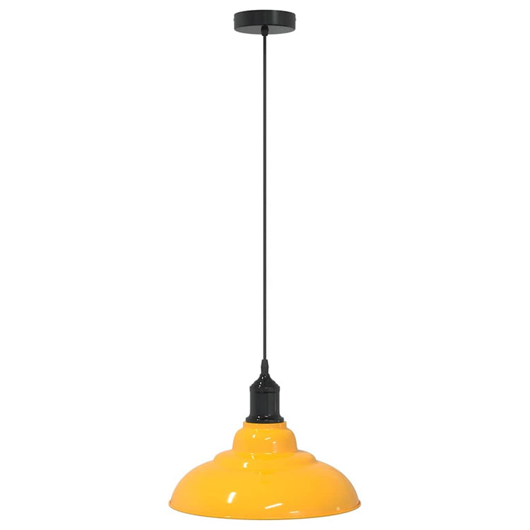 Vidaxx Hängelampe höhenverstellbar E27 ø31 cm Metall glänzend gelb