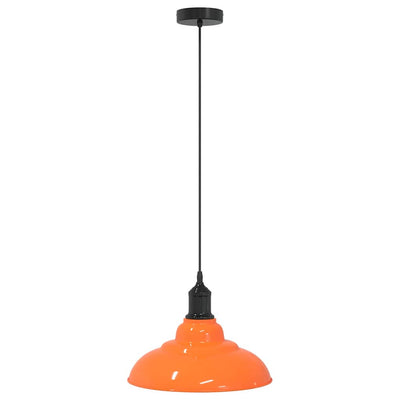 Vidaxx Hängelampe höhenverstellbar E27 ø31cm Metall glänzend orange