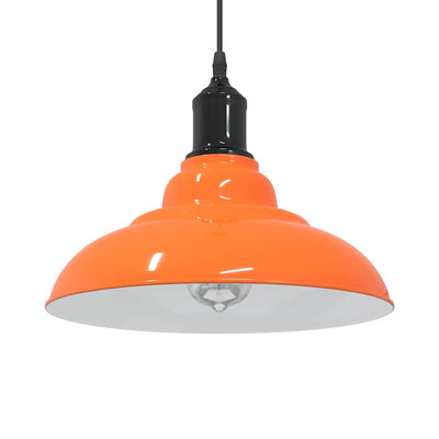 Vidaxx Hängelampe höhenverstellbar E27 ø31cm Metall glänzend orange