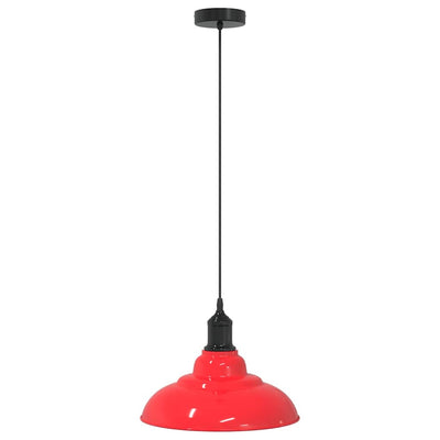 Vidaxx Hängelampe höhenverstellbar E27 ø31 cm Metall glänzend rot