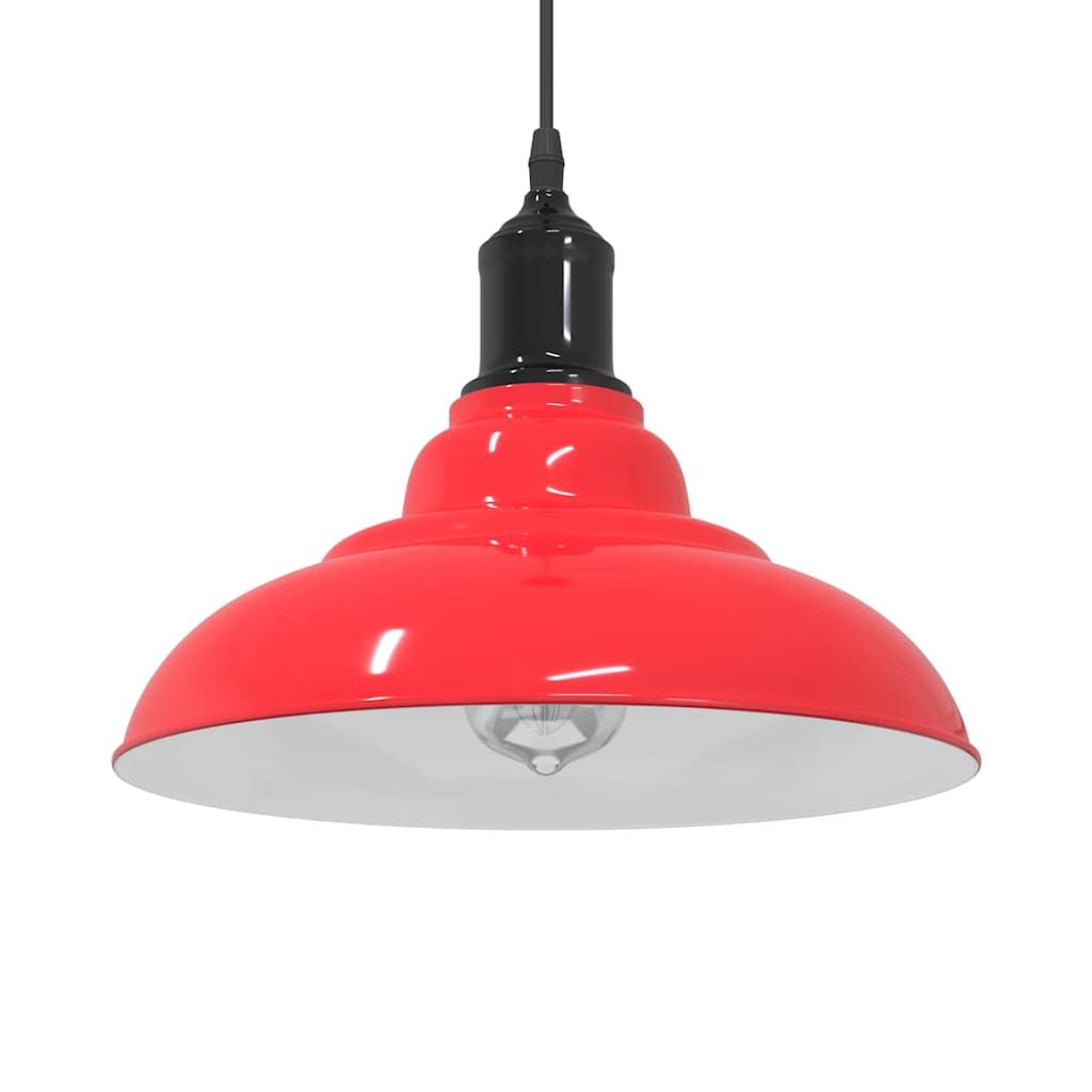 Vidaxx Hängelampe höhenverstellbar E27 ø31 cm Metall glänzend rot