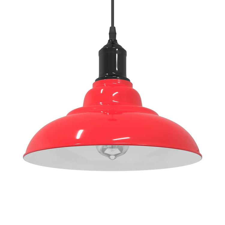 Vidaxx Hängelampe höhenverstellbar E27 ø31 cm Metall glänzend rot