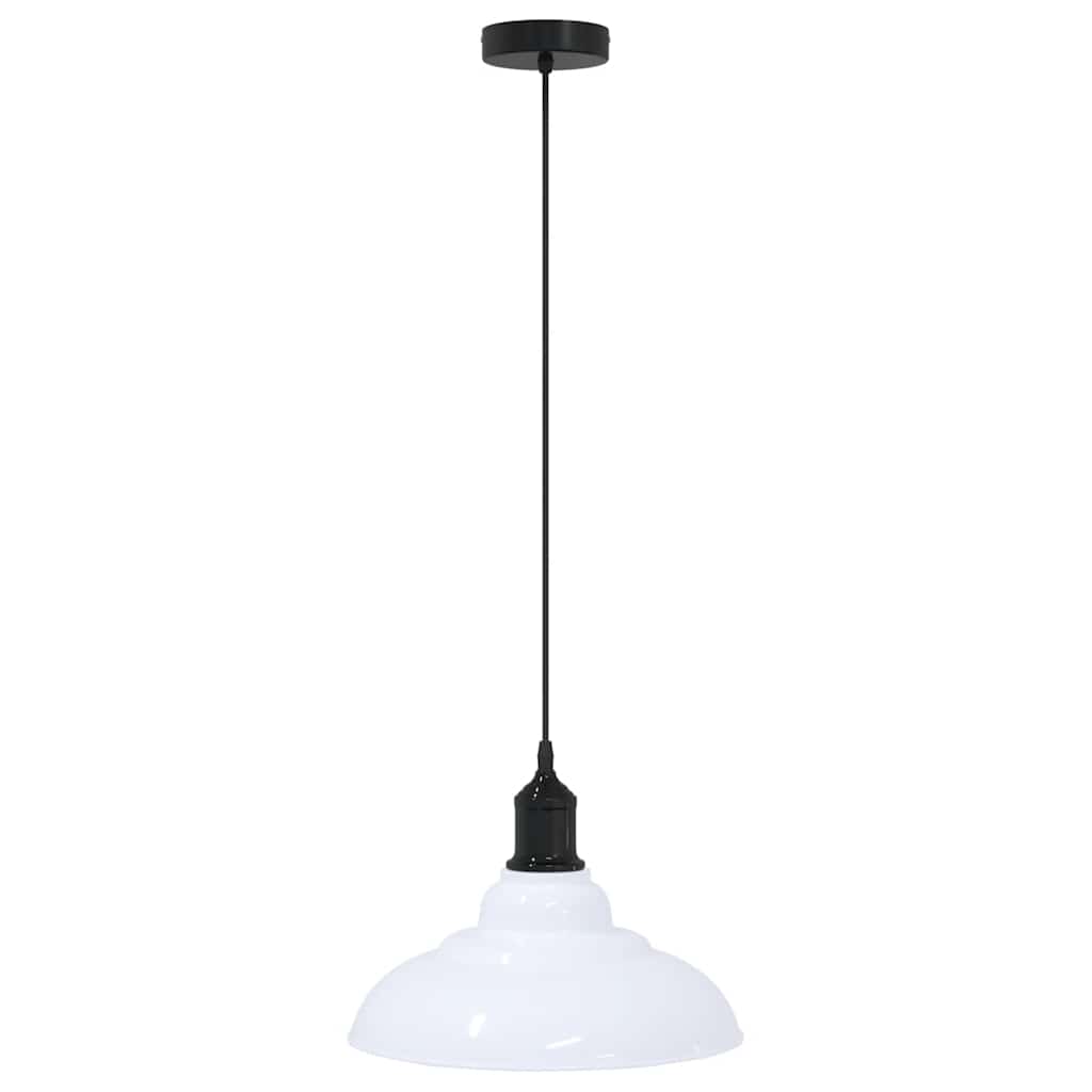 Vidaxx Hängelampe höhenverstellbar E27 ø31 cm Metall glänzend weiß
