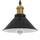Vidaxx Hängelampe höhenverstellbar E27 ø22 cm Metall glänzend schwarz