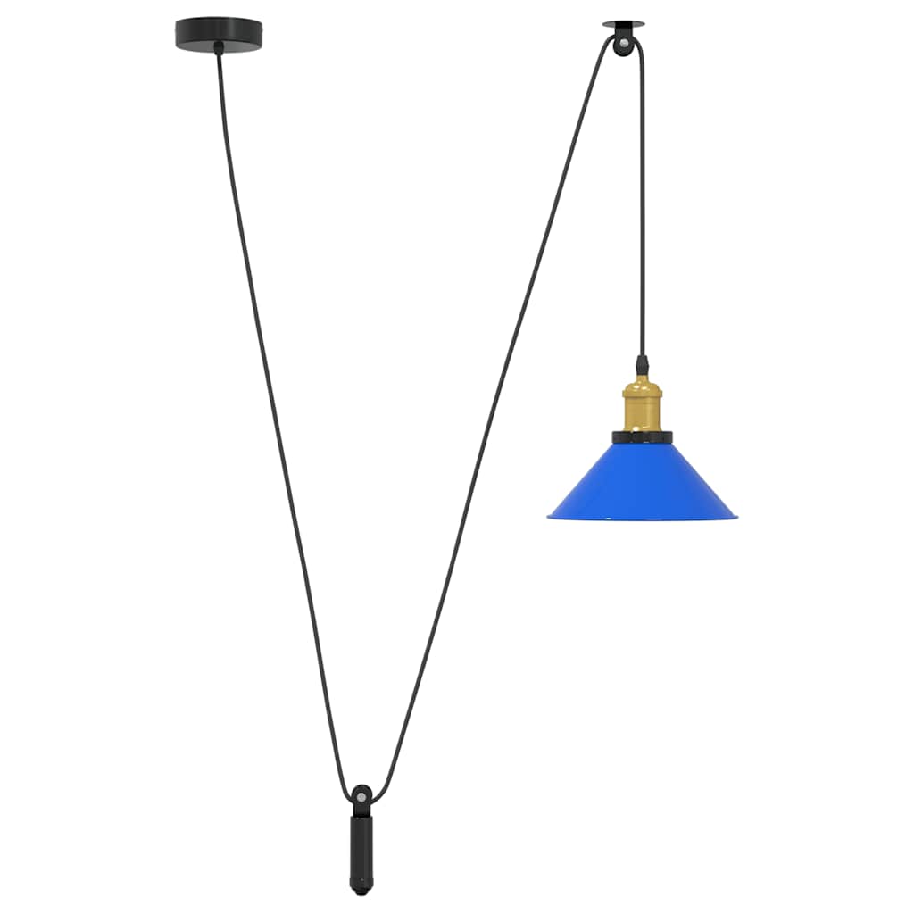 Vidaxx Hängelampe höhenverstellbar E27 ø22 cm Metall dunkelblau
