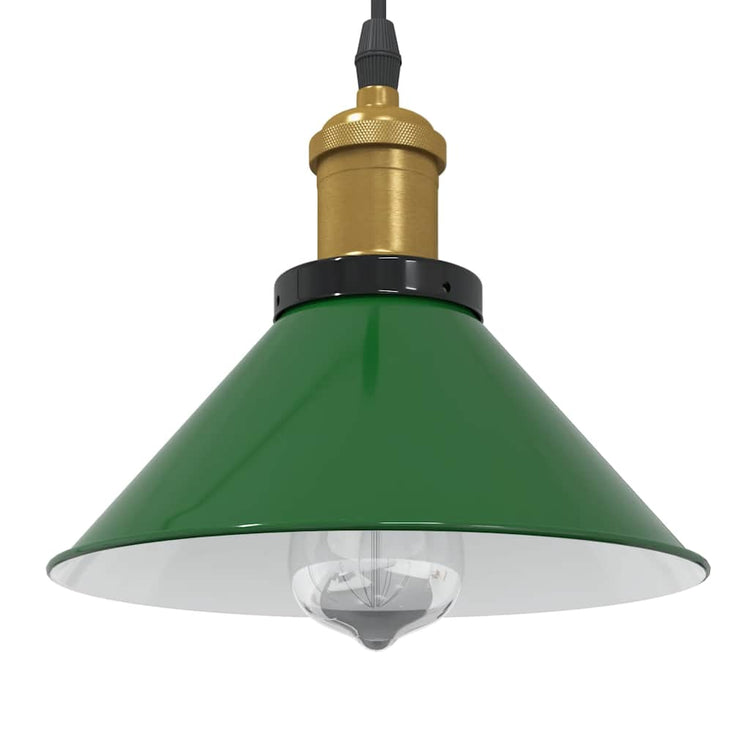 Vidaxx Hängelampe höhenverstellbar E27 ø22 cm Metall glänzend grün