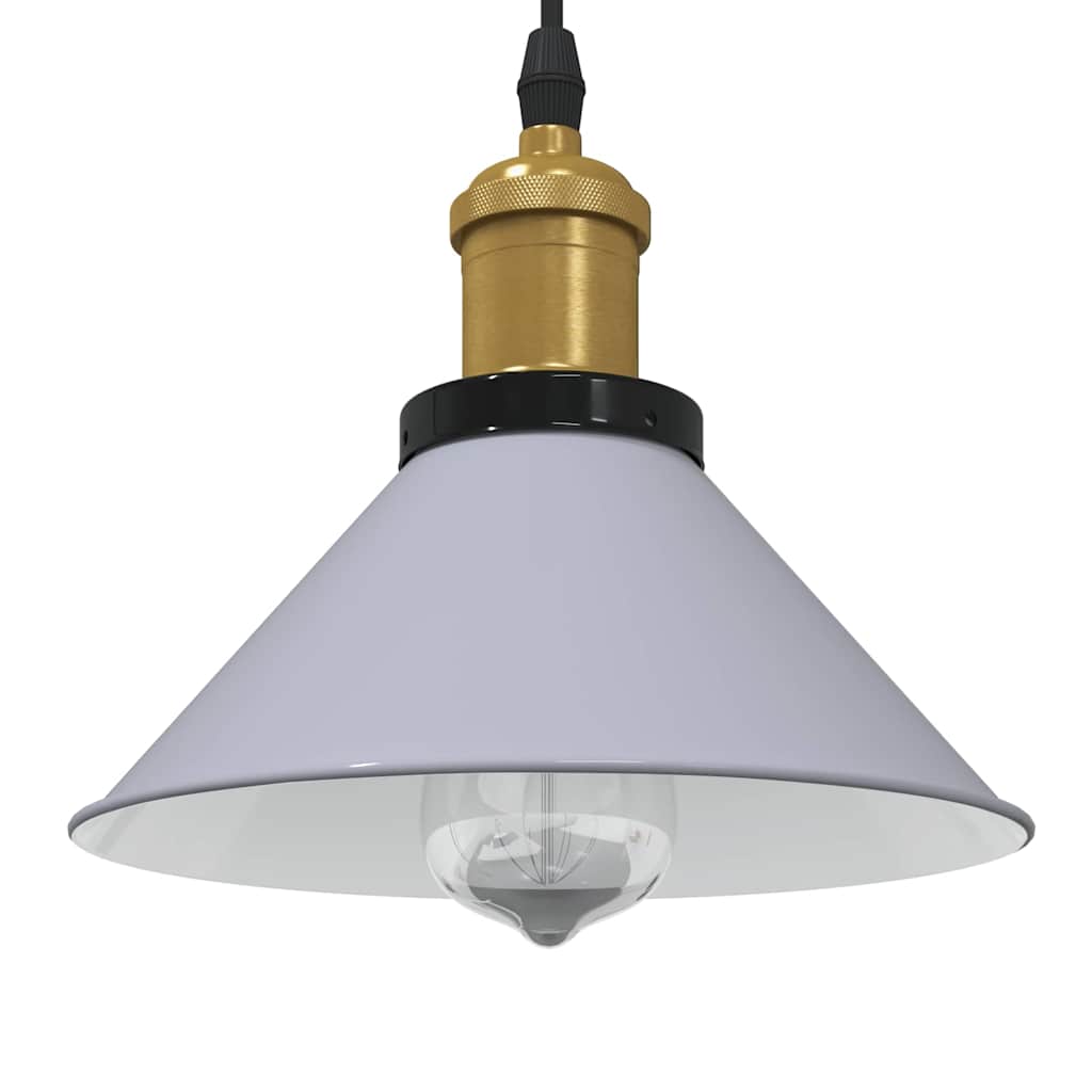 Vidaxx Hängelampe höhenverstellbar E27 ø22 cm Metall glänzend grau