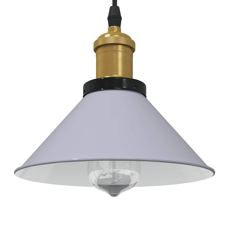 Vidaxx Hängelampe höhenverstellbar E27 ø22 cm Metall glänzend grau