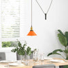 Vidaxx Hängelampe höhenverstellbar E27 ø22cm Metall glänzend orange