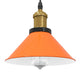 Vidaxx Hängelampe höhenverstellbar E27 ø22cm Metall glänzend orange