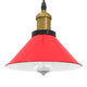 Vidaxx Hängelampe höhenverstellbar E27 ø22 cm Metall glänzend rot